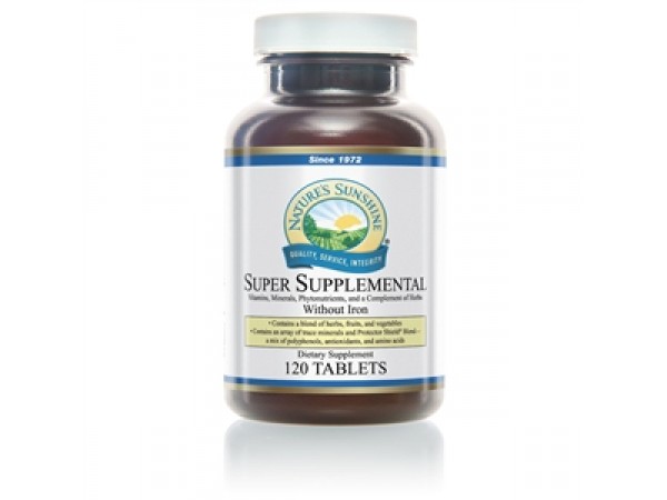 Super Supplemental Vitamin & Mineral without IRon (120 Tabs)